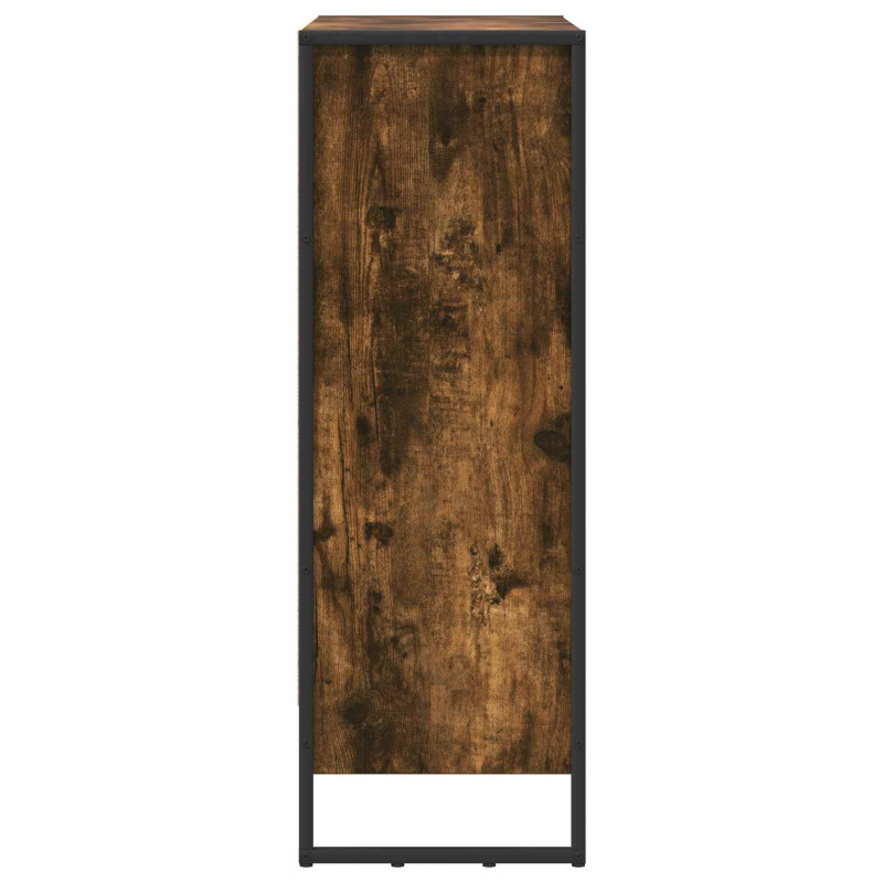 Szafka na książki Dąb dymny 80 x 30 x 155 cm