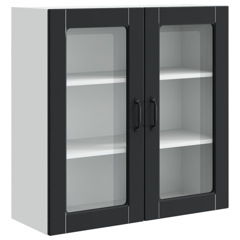 Szafka kuchenna Czarny 80 x 31 x 80 cm Materiał drewnopochodny