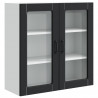 Szafka kuchenna Czarny 80 x 31 x 80 cm Materiał drewnopochodny