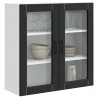 Szafka kuchenna Czarny 80 x 31 x 80 cm Materiał drewnopochodny