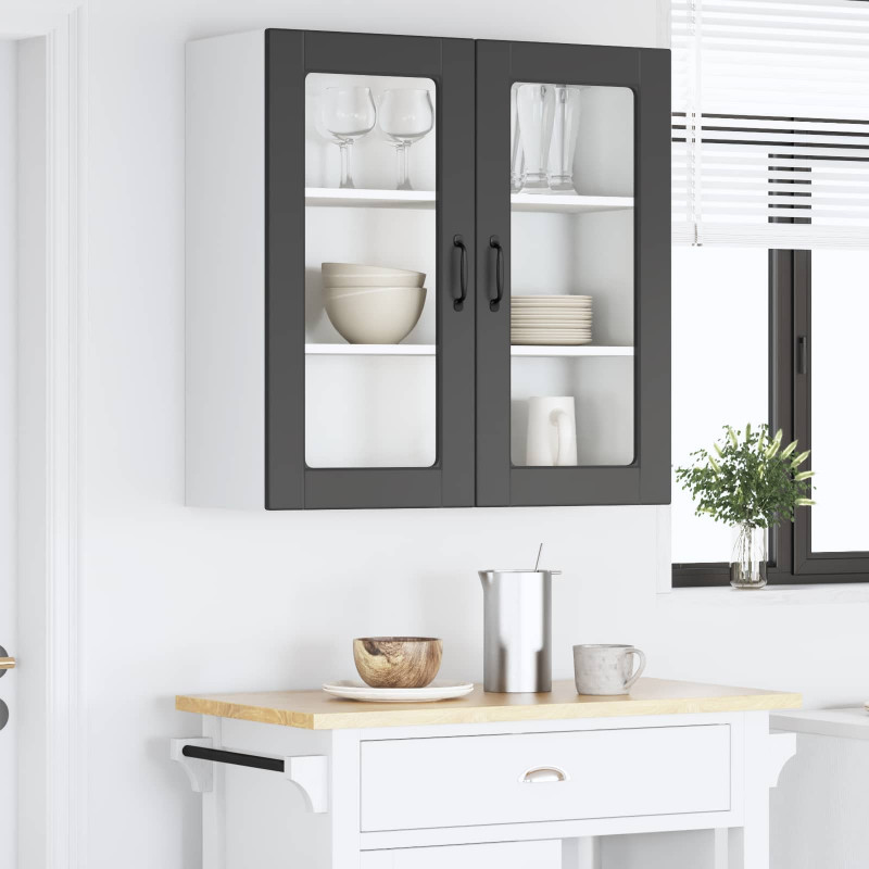 Szafka kuchenna Czarny 80 x 31 x 80 cm Materiał drewnopochodny