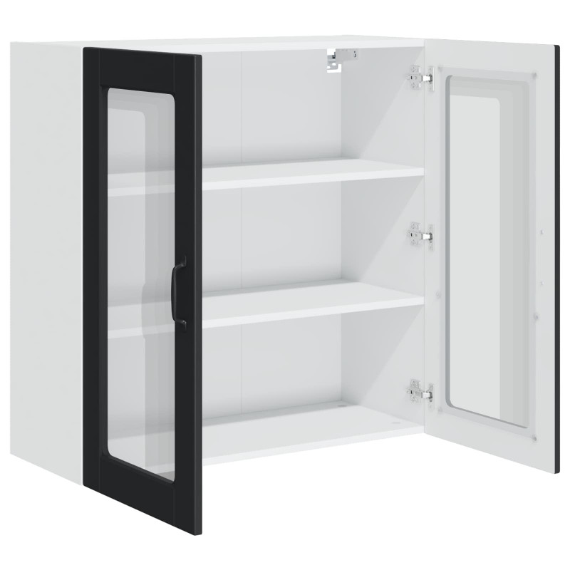 Szafka kuchenna Czarny 80 x 31 x 80 cm Materiał drewnopochodny
