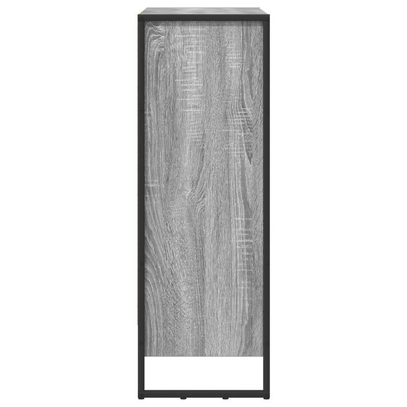 Szafka na książki Szary Sonoma 80 x 30 x 155 cm
