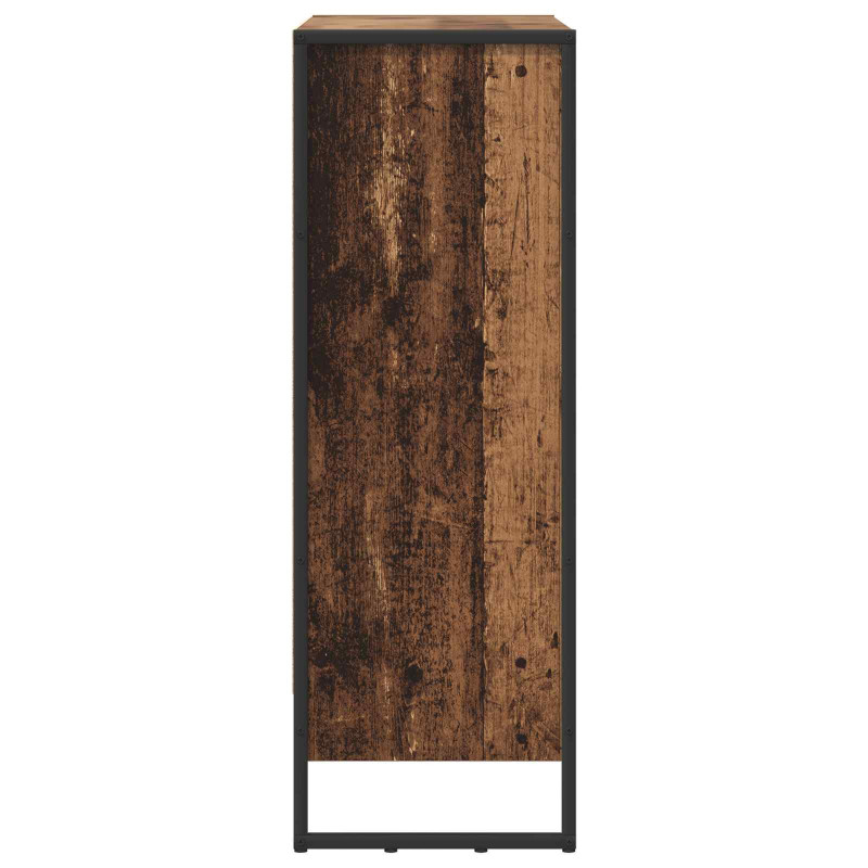 Szafka na książki Stare drewno 80 x 30 x 155 cm
