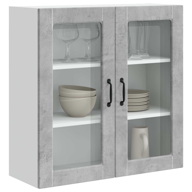 Szafka kuchenna z półką Betonowy szary 80 x 31 x 80 cm
