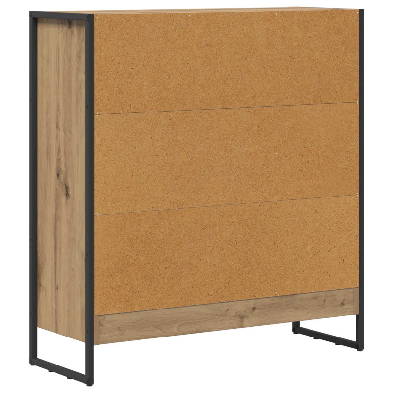 Szafka na książki Dąb rzemieślniczy 80 x 30 x 155 cm