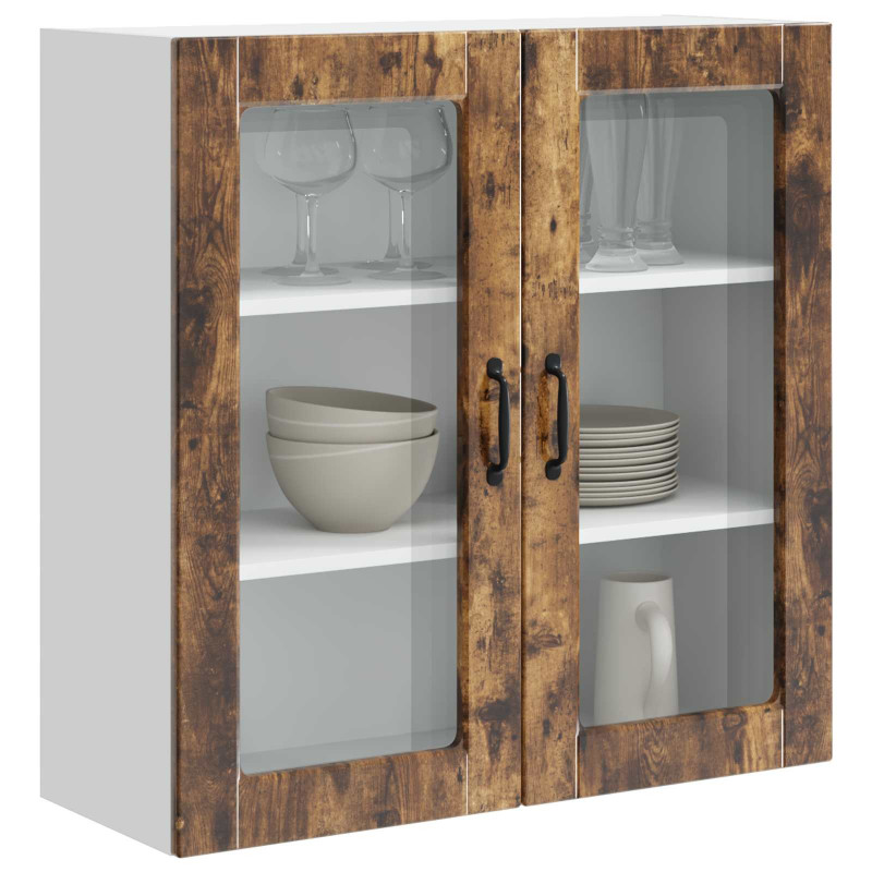 Szafka kuchenna z półką z drzwiami Dąb wędzony 80 x 31 x 80 cm