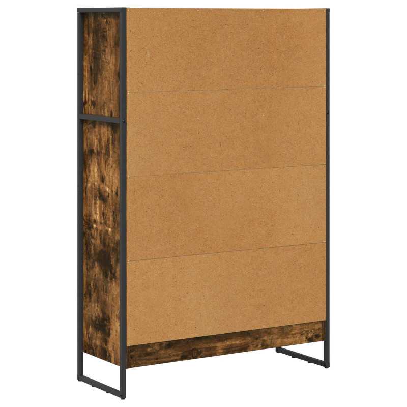Szafka na książki Dąb dymny 80 x 30 x 155 cm