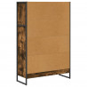 Szafka na książki Dąb dymny 80 x 30 x 155 cm