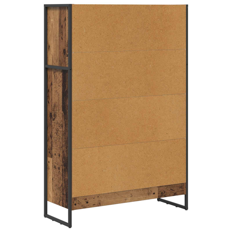 Szafka na książki Stare drewno 80 x 30 x 155 cm