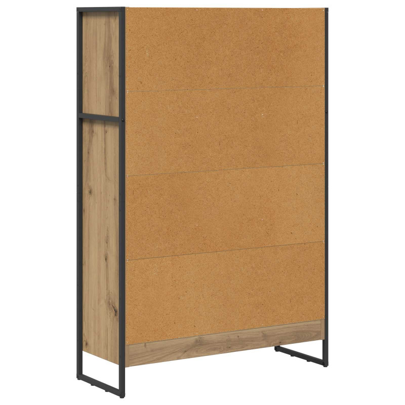 Szafka na książki Dąb rzemieślniczy 80 x 30 x 155 cm
