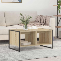 Stolik kawowy Sonoma 80 x 50 x 40 cm Materiał drewnopochodny