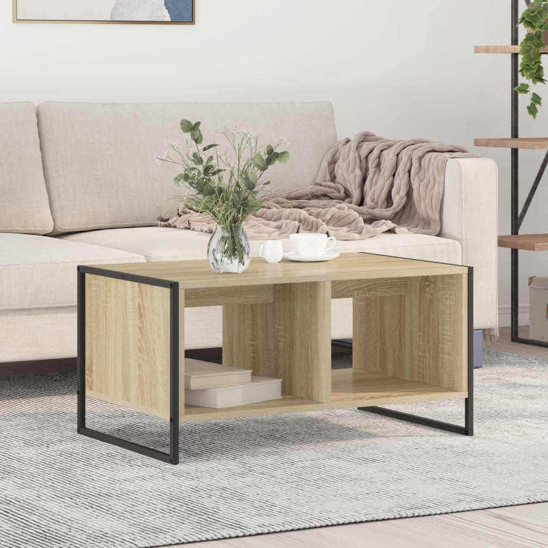 Stolik kawowy Sonoma 80 x 50 x 40 cm Materiał drewnopochodny