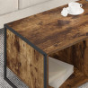 Stolik kawowy Dąb dymny 80 x 50 x 40 cm Materiał drewnopochodny