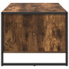 Stolik kawowy Dąb dymny 80 x 50 x 40 cm Materiał drewnopochodny