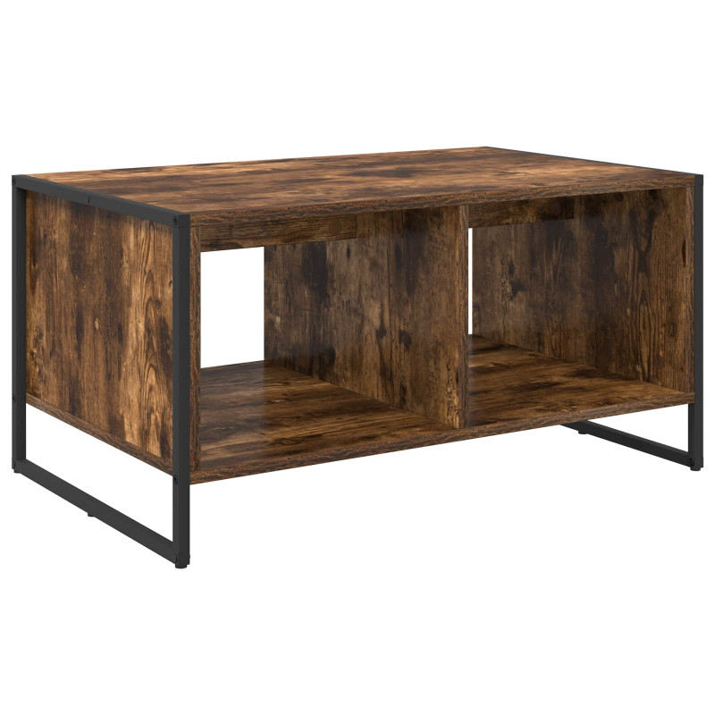 Stolik kawowy Dąb dymny 80 x 50 x 40 cm Materiał drewnopochodny