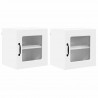Szafka kuchenna z półką z drzwiami 2 pcs Biały 40 x 31 x 40 cm