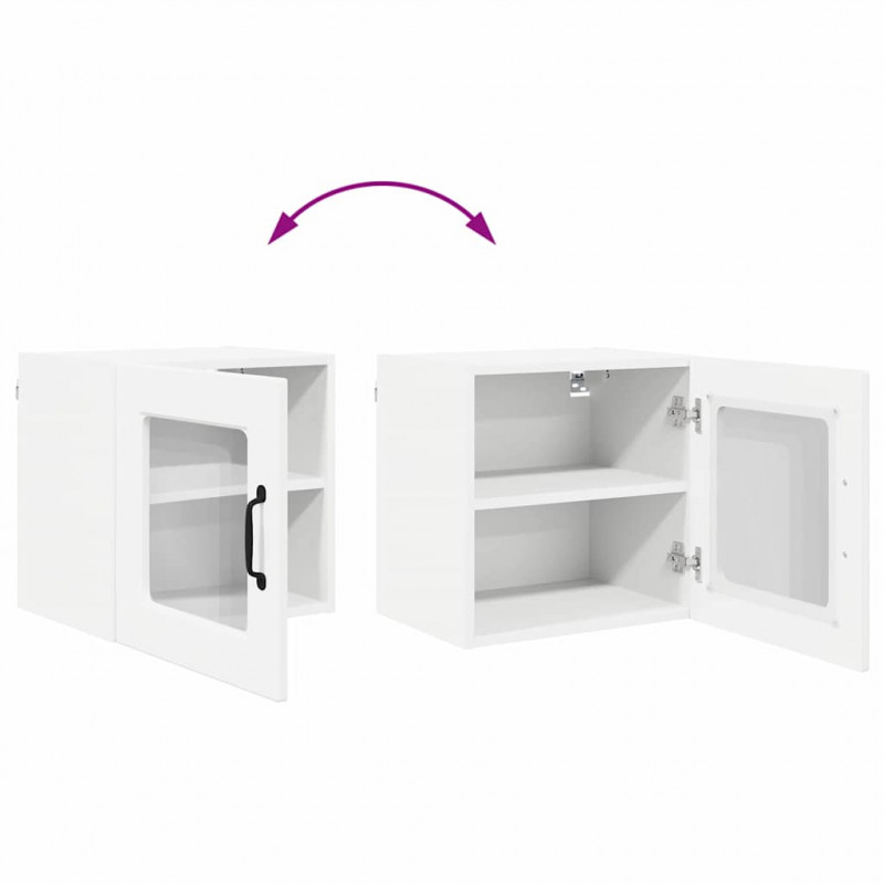 Szafka kuchenna z półką z drzwiami 2 pcs Biały 40 x 31 x 40 cm