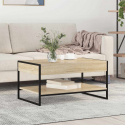 Stolik kawowy Sonoma 80 x 50 x 40 cm Materiał drewnopochodny