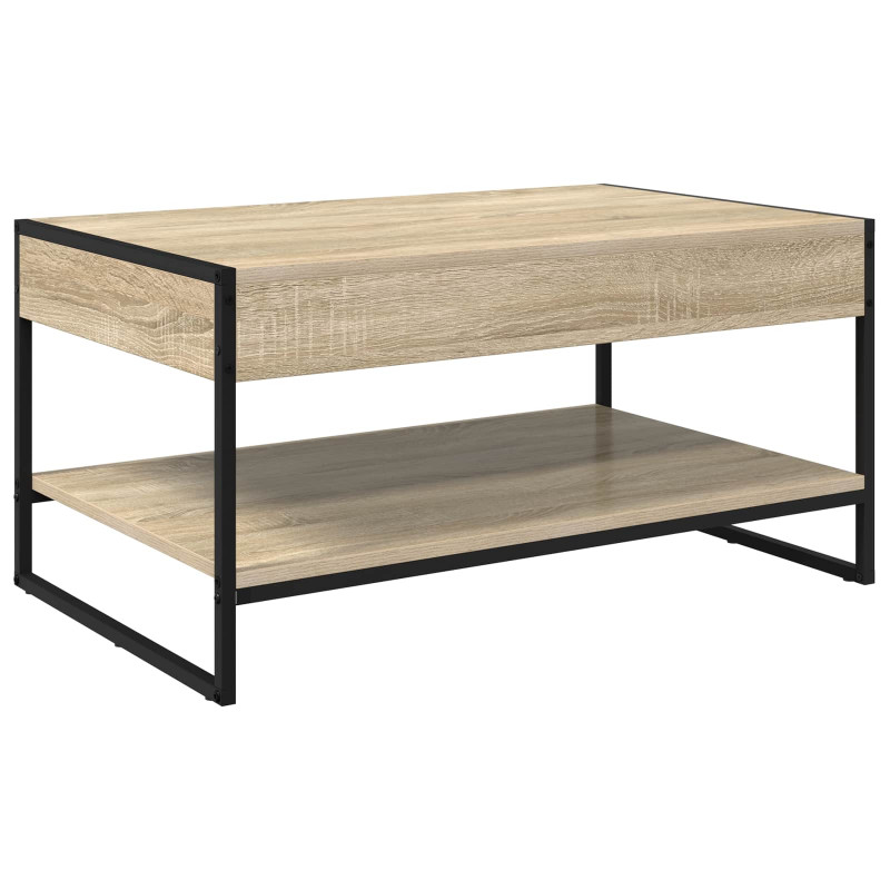 Stolik kawowy Sonoma 80 x 50 x 40 cm Materiał drewnopochodny