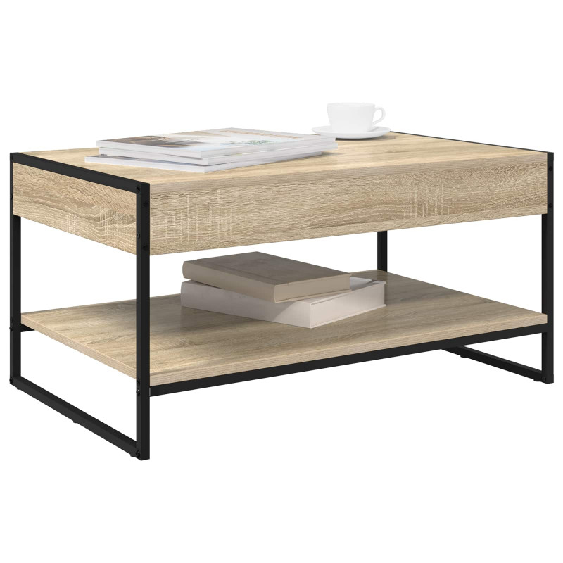 Stolik kawowy Sonoma 80 x 50 x 40 cm Materiał drewnopochodny
