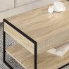 Stolik kawowy Sonoma 80 x 50 x 40 cm Materiał drewnopochodny