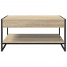 Stolik kawowy Sonoma 80 x 50 x 40 cm Materiał drewnopochodny