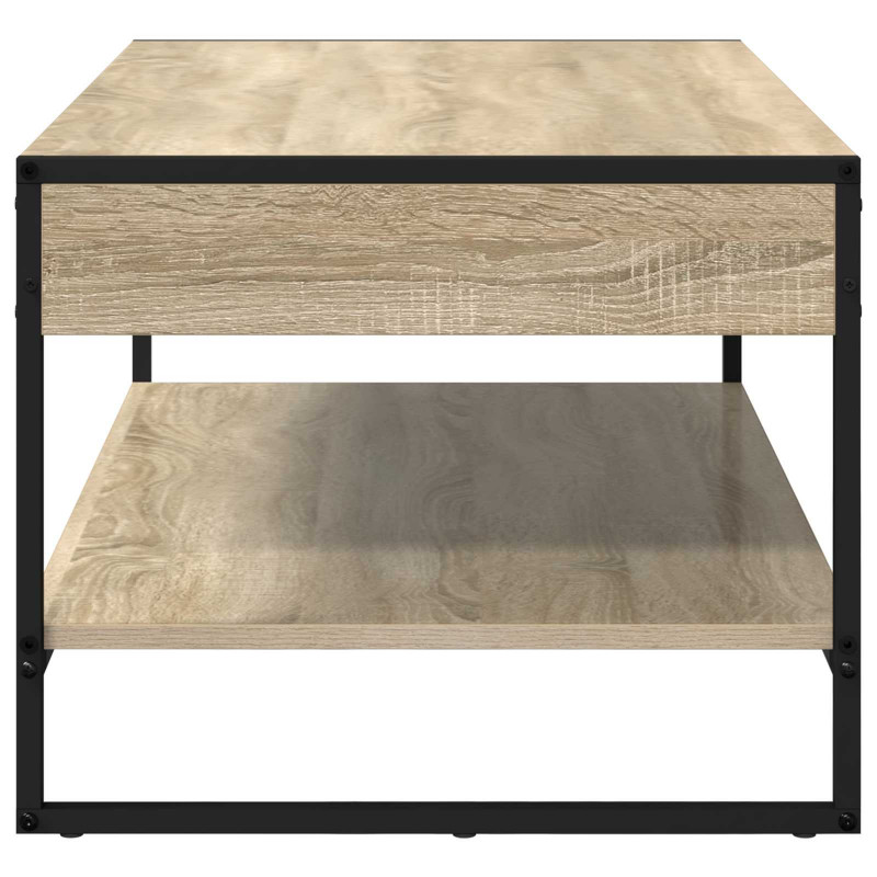 Stolik kawowy Sonoma 80 x 50 x 40 cm Materiał drewnopochodny