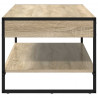 Stolik kawowy Sonoma 80 x 50 x 40 cm Materiał drewnopochodny