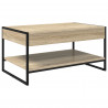 Stolik kawowy Sonoma 80 x 50 x 40 cm Materiał drewnopochodny