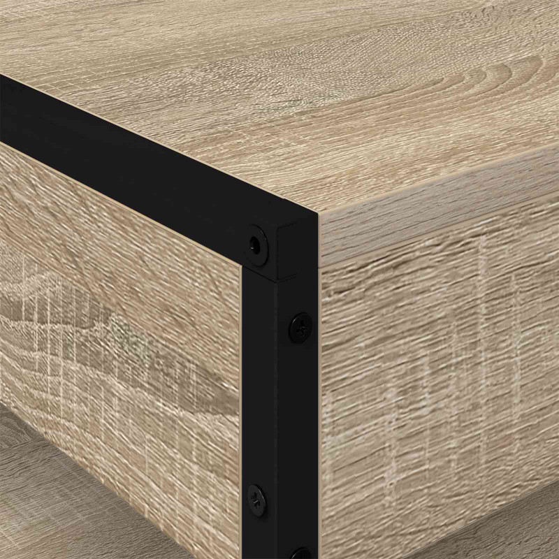 Stolik kawowy Sonoma 80 x 50 x 40 cm Materiał drewnopochodny