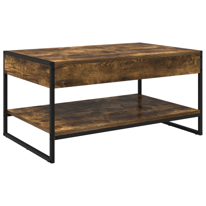 Stolik kawowy Dąb dymny 80 x 50 x 40 cm Materiał drewnopochodny