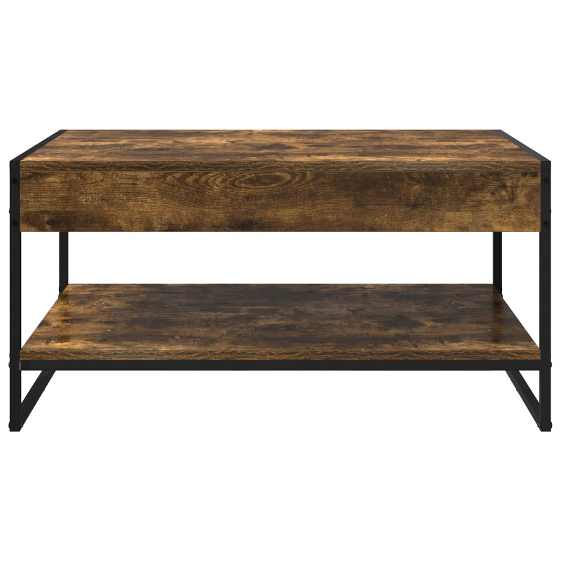 Stolik kawowy Dąb dymny 80 x 50 x 40 cm Materiał drewnopochodny