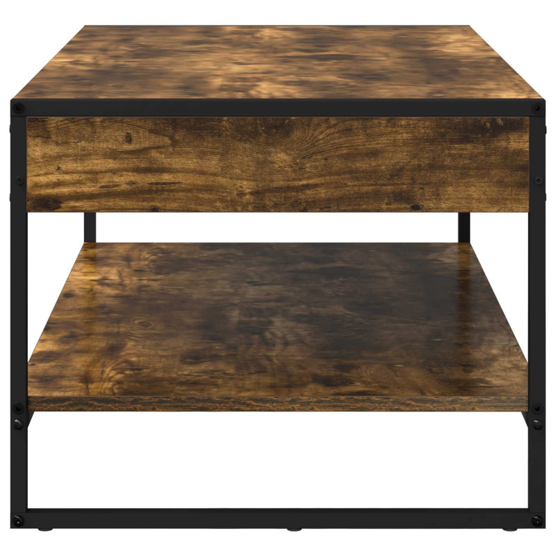Stolik kawowy Dąb dymny 80 x 50 x 40 cm Materiał drewnopochodny