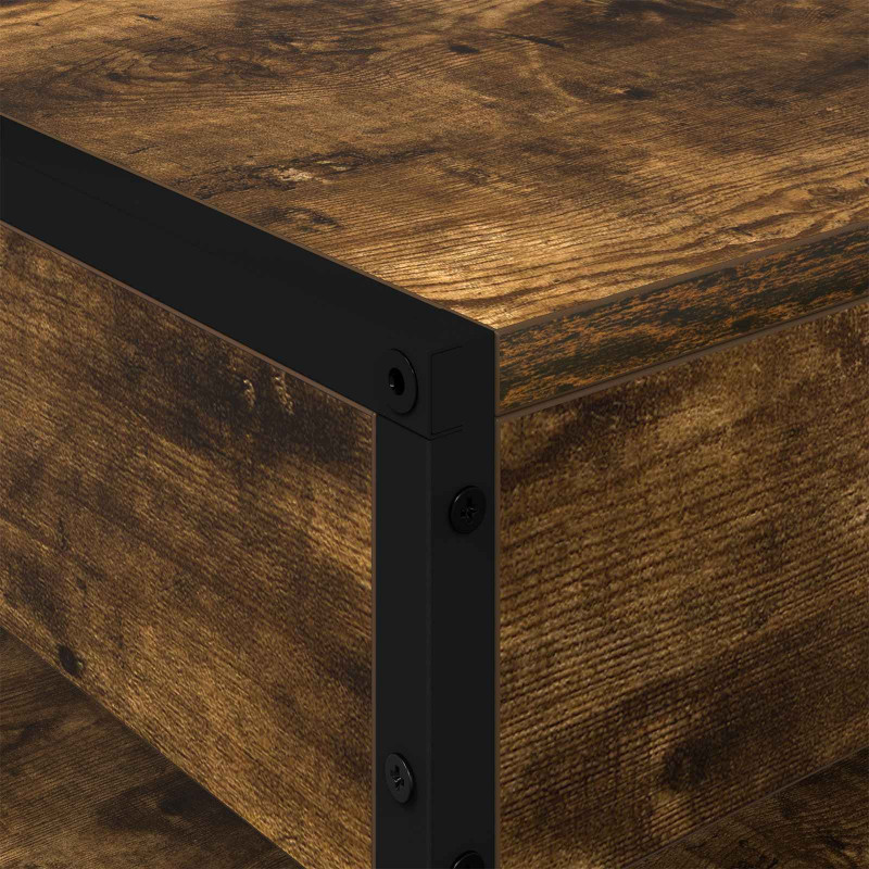 Stolik kawowy Dąb dymny 80 x 50 x 40 cm Materiał drewnopochodny