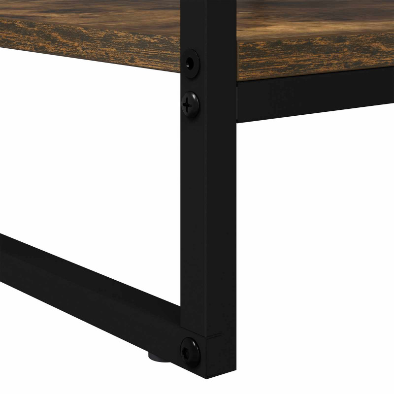 Stolik kawowy Dąb dymny 80 x 50 x 40 cm Materiał drewnopochodny