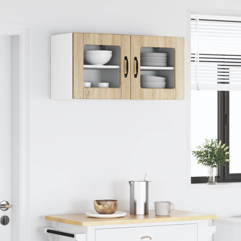 Szafka kuchenna z półką 2 pcs Dąb Sonoma 40 x 31 x 40 cm