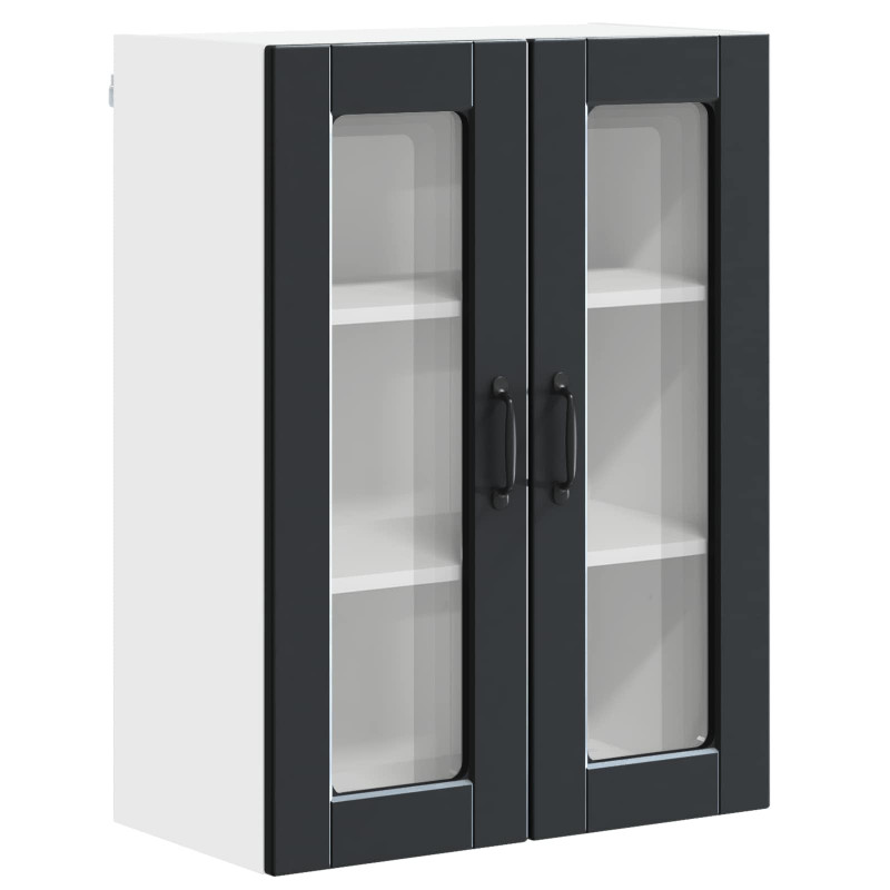 Szafka kuchenna Czarny 60 x 31 x 80 cm Materiał drewnopochodny