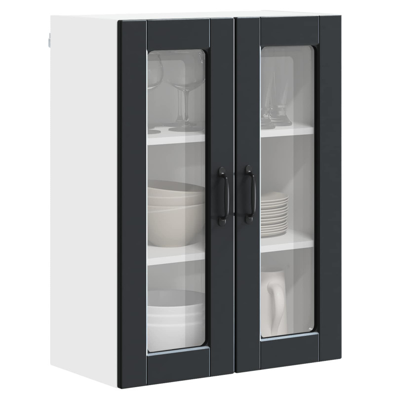 Szafka kuchenna Czarny 60 x 31 x 80 cm Materiał drewnopochodny