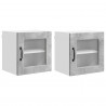 Szafka kuchenna z półką 2 pcs Betonowy szary 40 x 31 x 40 cm