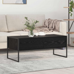 Stolik kawowy z szufladą Czarny Dąb 100 x 46 x 40 cm
