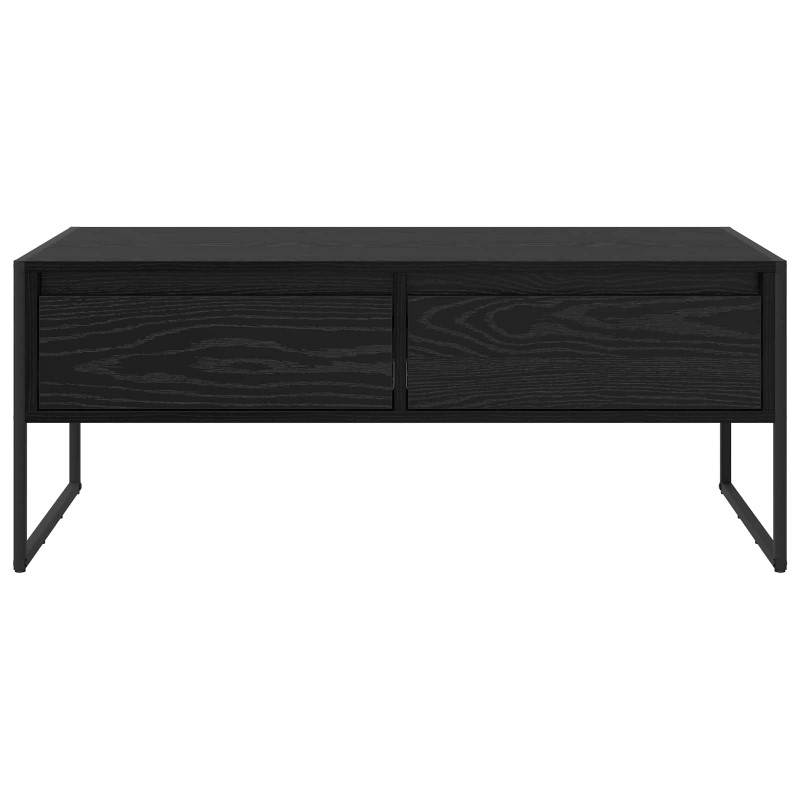 Stolik kawowy z szufladą Czarny Dąb 100 x 46 x 40 cm
