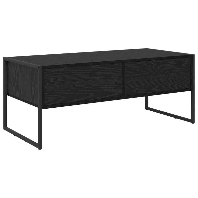 Stolik kawowy z szufladą Czarny Dąb 100 x 46 x 40 cm