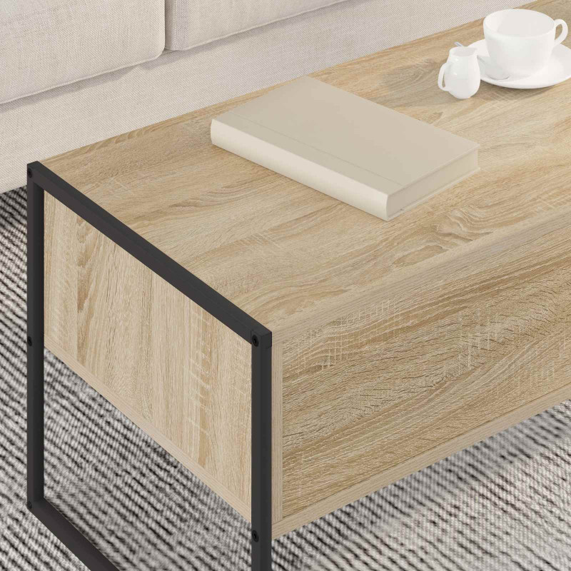 Stolik kawowy Sonoma 100 x 46 x 40 cm Materiał drewnopochodny