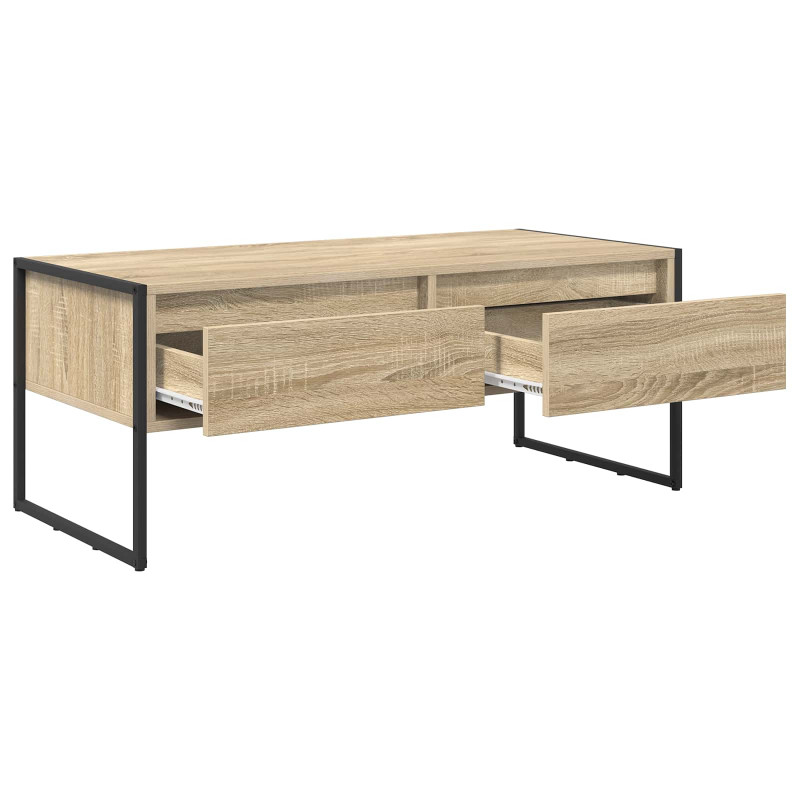 Stolik kawowy Sonoma 100 x 46 x 40 cm Materiał drewnopochodny