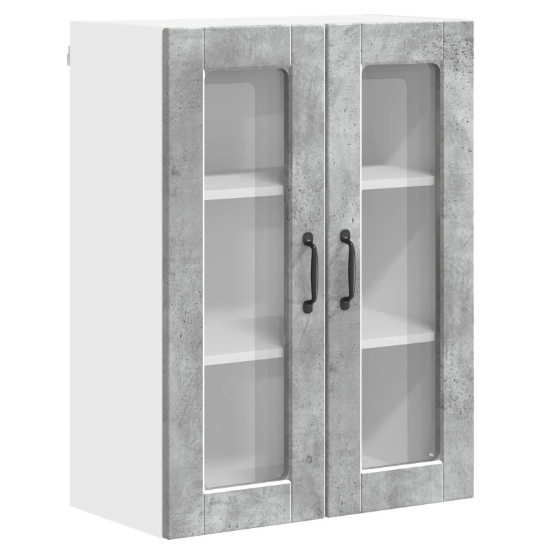 Szafka kuchenna z półką Betonowy szary 60 x 31 x 80 cm