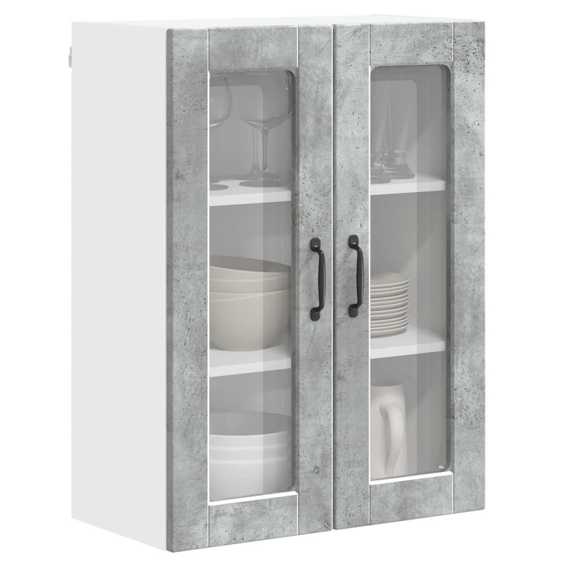 Szafka kuchenna z półką Betonowy szary 60 x 31 x 80 cm
