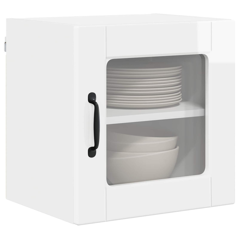 Szafka kuchenna 2 pcs Wysoki połysk biały 40 x 31 x 40 cm