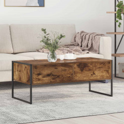 Stolik kawowy z szufladą Dąb dymny 100 x 46 x 40 cm