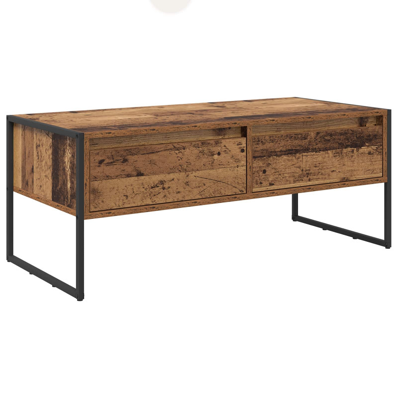 Stolik kawowy z szufladą Stare drewno 100 x 46 x 40 cm